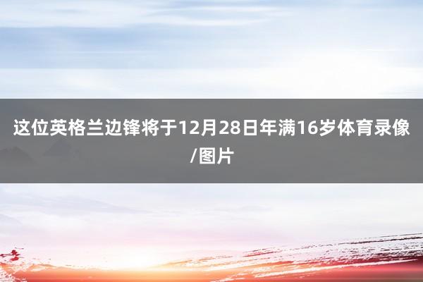 这位英格兰边锋将于12月28日年满16岁体育录像/图片
