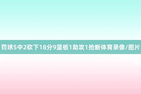 罚球5中2砍下18分9篮板1助攻1抢断体育录像/图片