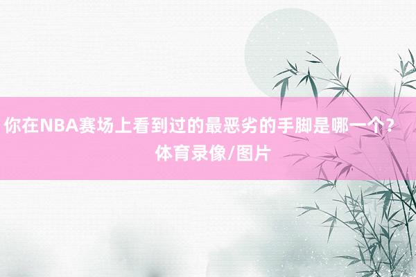 你在NBA赛场上看到过的最恶劣的手脚是哪一个？    体育录像/图片