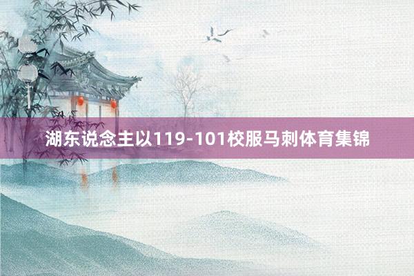 湖东说念主以119-101校服马刺体育集锦