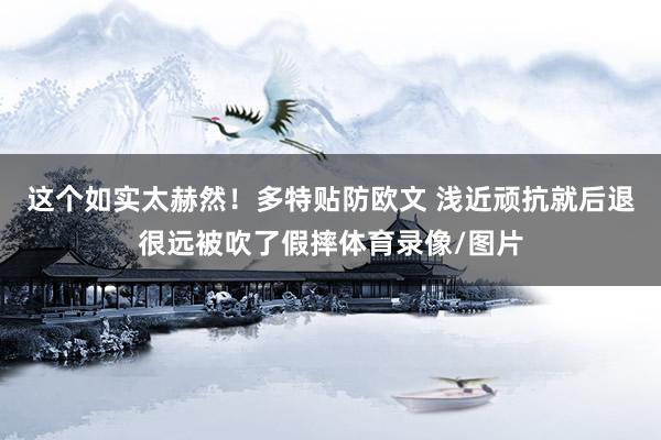 这个如实太赫然！多特贴防欧文 浅近顽抗就后退很远被吹了假摔体育录像/图片