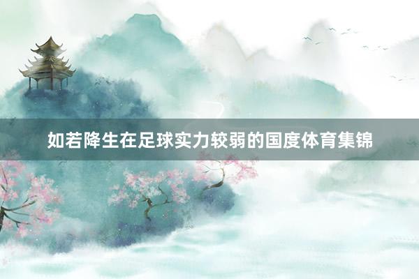 如若降生在足球实力较弱的国度体育集锦