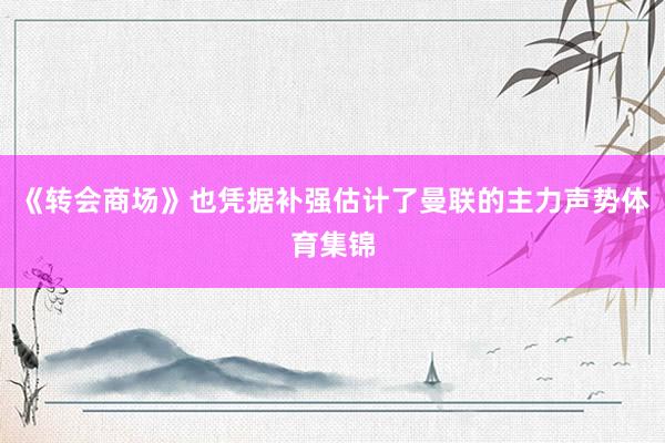 《转会商场》也凭据补强估计了曼联的主力声势体育集锦