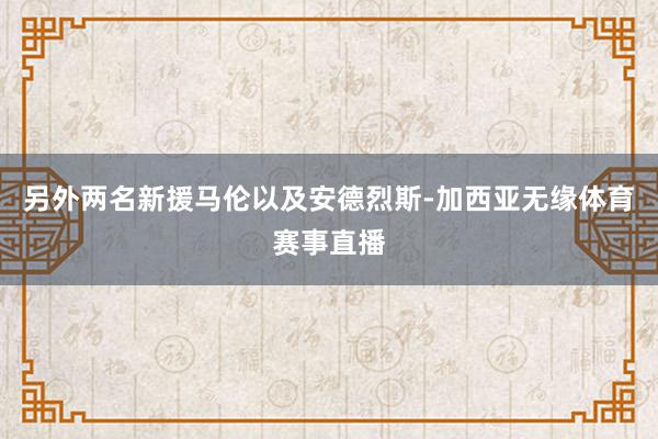 另外两名新援马伦以及安德烈斯-加西亚无缘体育赛事直播