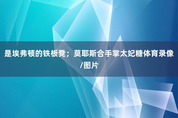 是埃弗顿的铁板凳；莫耶斯合手掌太妃糖体育录像/图片