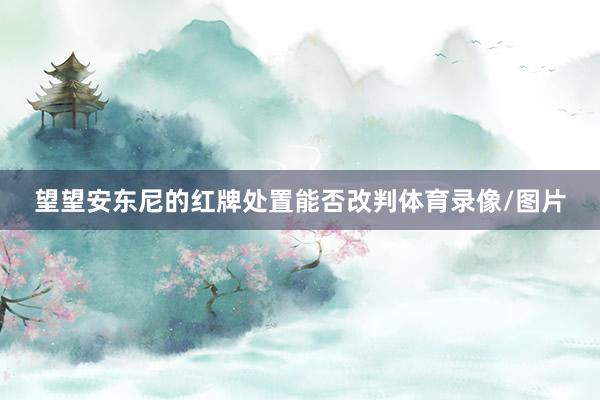 望望安东尼的红牌处置能否改判体育录像/图片