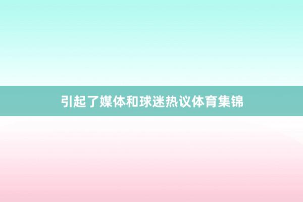 引起了媒体和球迷热议体育集锦