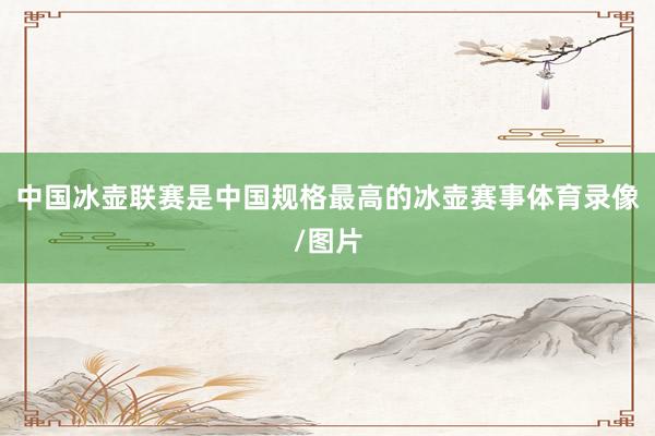 中国冰壶联赛是中国规格最高的冰壶赛事体育录像/图片