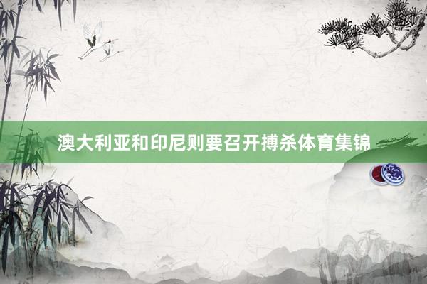 澳大利亚和印尼则要召开搏杀体育集锦