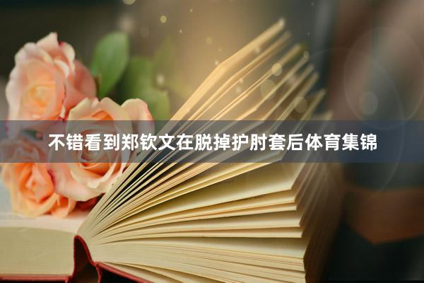 不错看到郑钦文在脱掉护肘套后体育集锦
