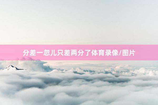 分差一忽儿只差两分了体育录像/图片