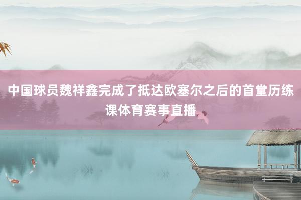 中国球员魏祥鑫完成了抵达欧塞尔之后的首堂历练课体育赛事直播
