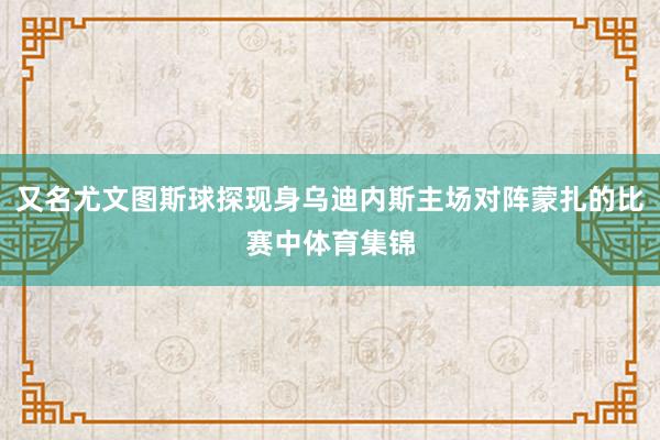 又名尤文图斯球探现身乌迪内斯主场对阵蒙扎的比赛中体育集锦