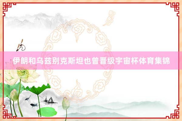 伊朗和乌兹别克斯坦也曾晋级宇宙杯体育集锦