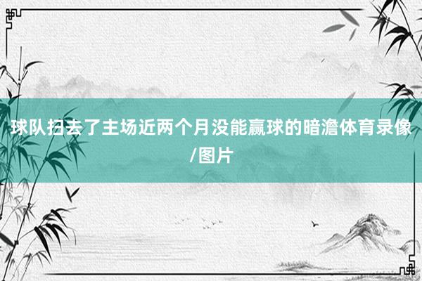 球队扫去了主场近两个月没能赢球的暗澹体育录像/图片