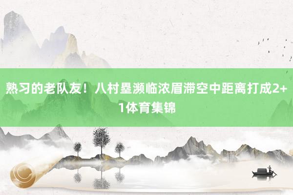 熟习的老队友！八村塁濒临浓眉滞空中距离打成2+1体育集锦