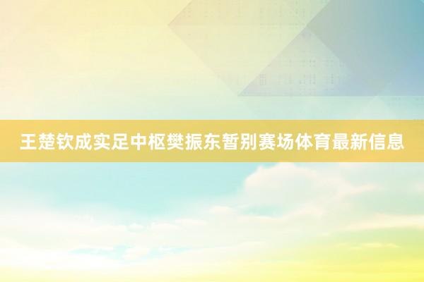 王楚钦成实足中枢樊振东暂别赛场体育最新信息