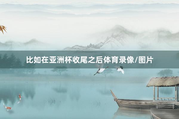 比如在亚洲杯收尾之后体育录像/图片