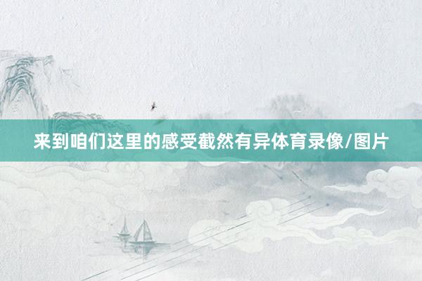 来到咱们这里的感受截然有异体育录像/图片