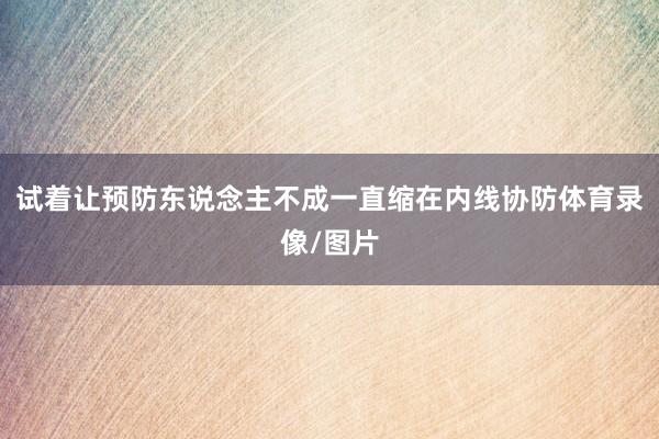 试着让预防东说念主不成一直缩在内线协防体育录像/图片
