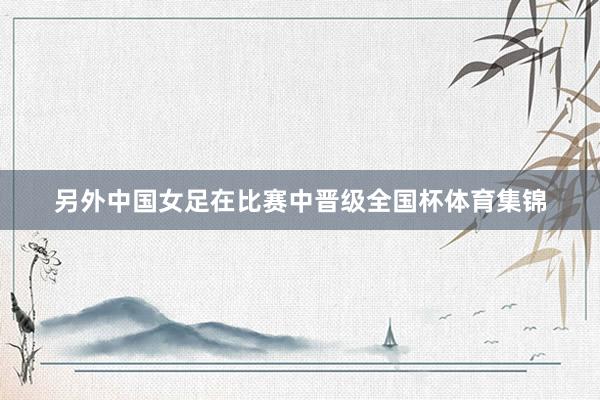 另外中国女足在比赛中晋级全国杯体育集锦