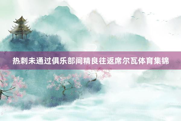 热刺未通过俱乐部间精良往返席尔瓦体育集锦