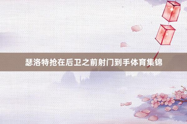 瑟洛特抢在后卫之前射门到手体育集锦