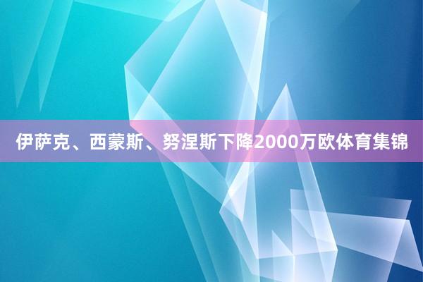 伊萨克、西蒙斯、努涅斯下降2000万欧体育集锦