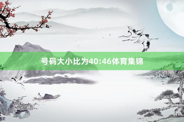 号码大小比为40:46体育集锦