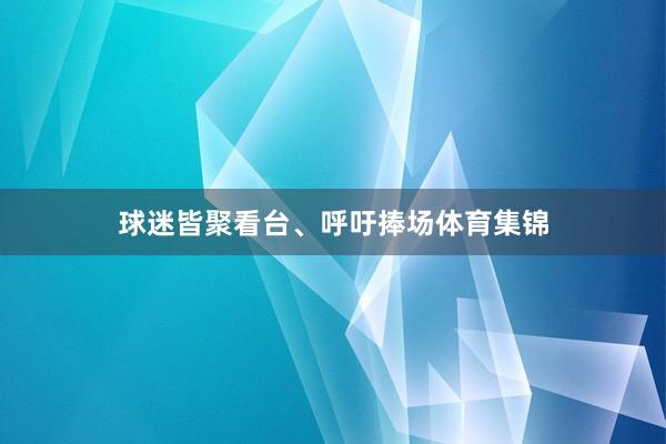 球迷皆聚看台、呼吁捧场体育集锦
