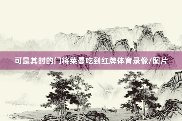 可是其时的门将莱曼吃到红牌体育录像/图片